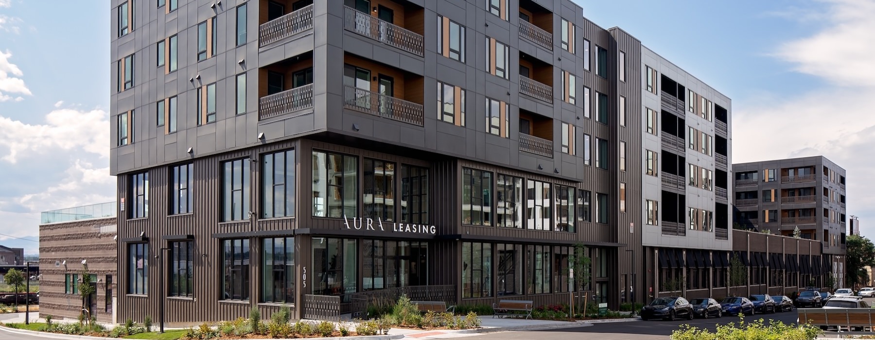 a building with many windows