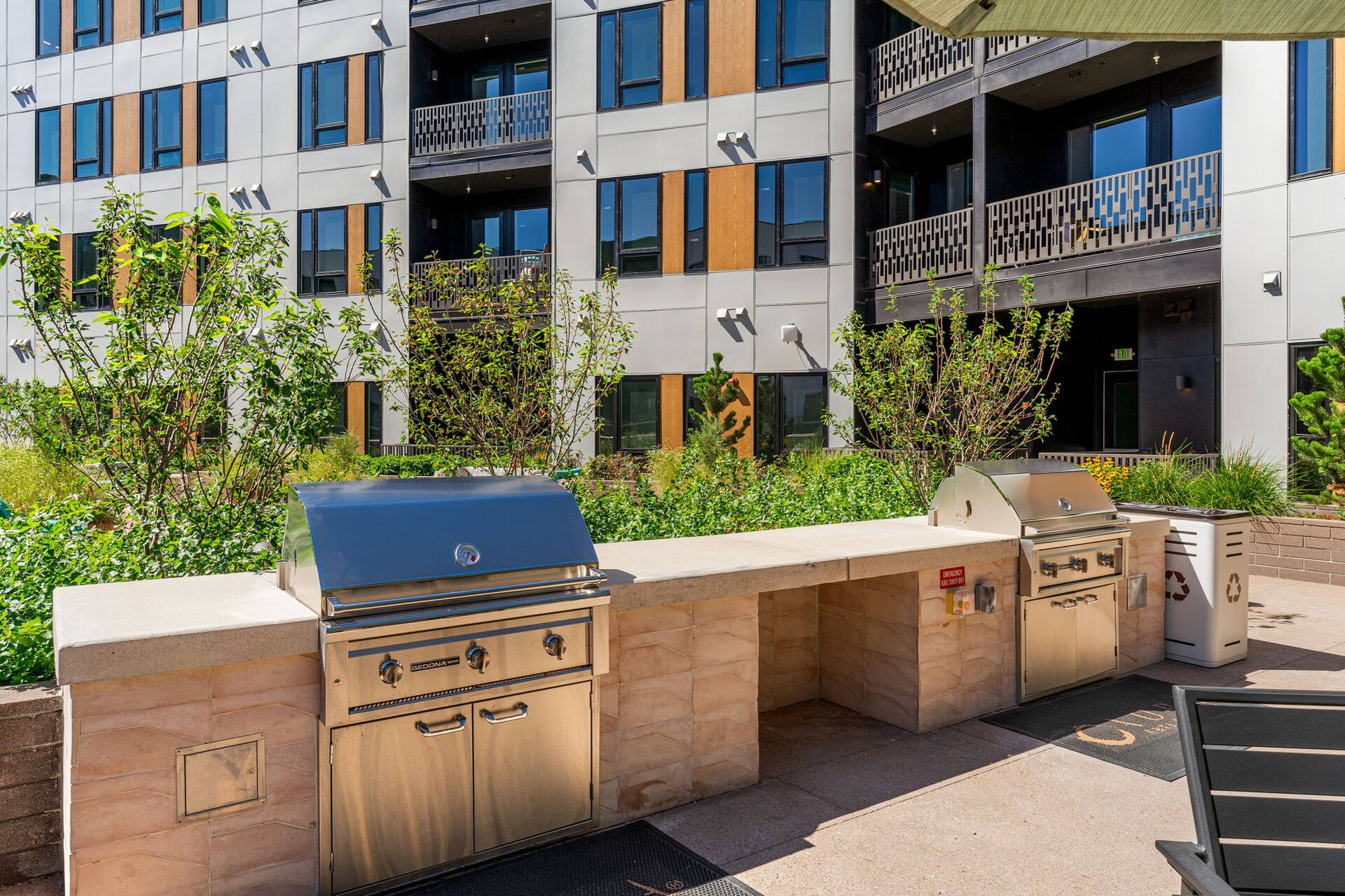 Courtyard grills